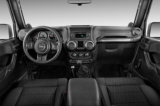 2015 Jeep Wrangler Sport 5 Door Suv Interior Detail